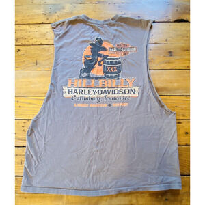 Vintage Harley Davidson TShirt Mens Medium Sleeveless Hillbilly Gatlinburg y2k